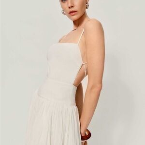 NWT Reformation Perlette Dress White Size 0